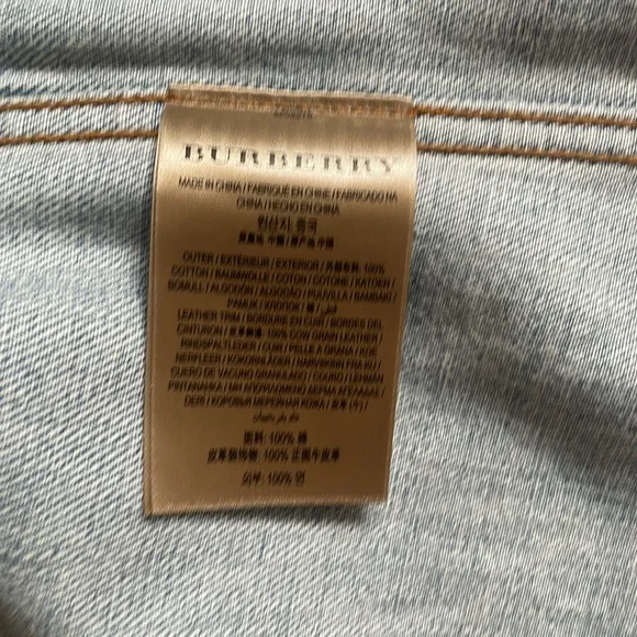 Burberry Jean jacket Men’s size 50 size M - Picture 4 of 7